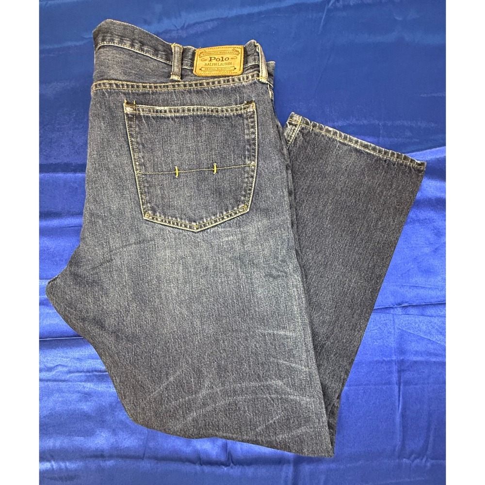 Polo by Ralph Lauren Men's Dark Blue Straight-Leg Jeans 44x32 (actual size)